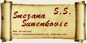 Snežana Šumenković vizit kartica